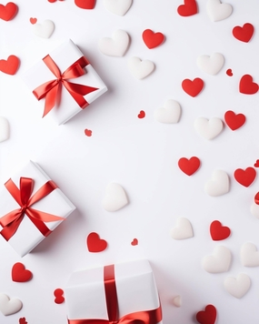 情人节爱心礼物摄影图片